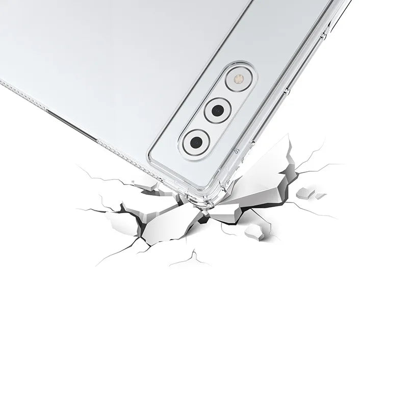 For Lenovo YOGA Pad Pro 12.7 inch 2025 Tablet Case Thickened Soft Airbag Transparent Funda Yoga Tab Plus TB-520FU 12.7"TPU shell