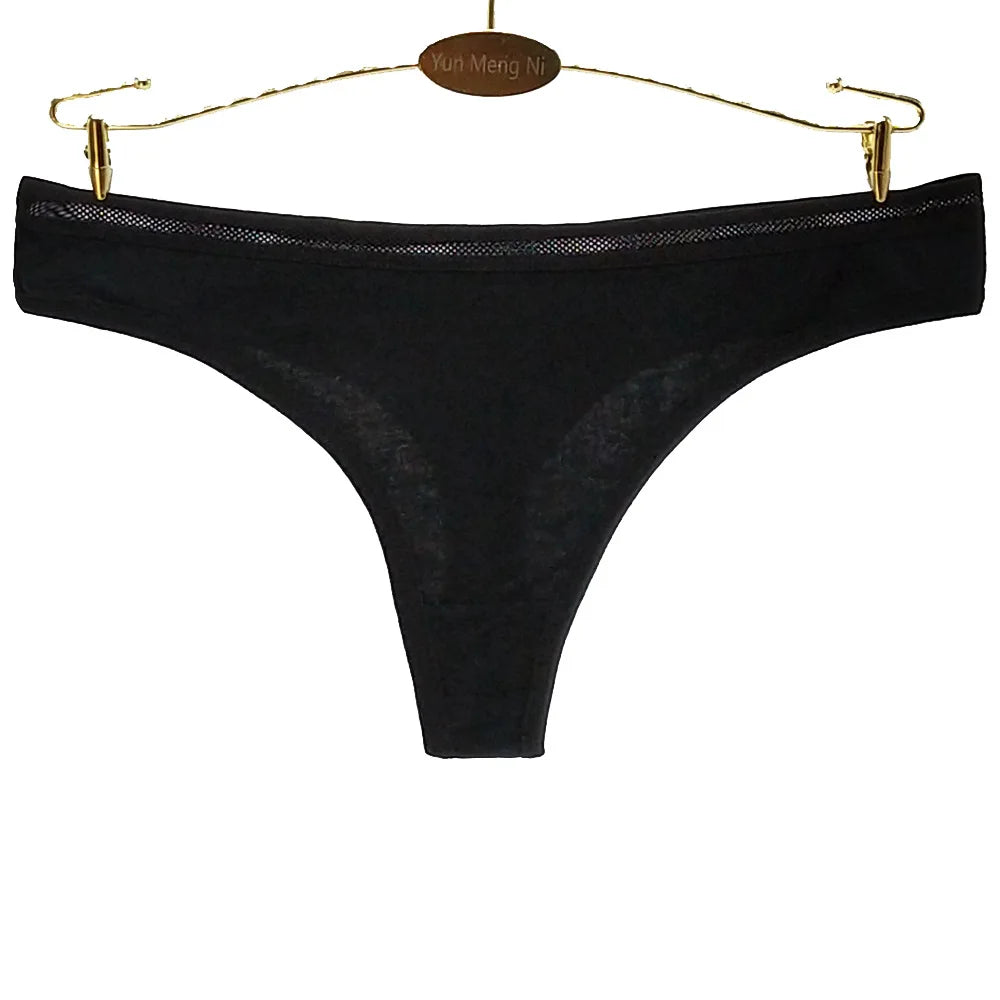 Women Thongs and G Strings Sexy Cotton Panties Ladies Underwear Tanga Mujer String Femme Lingerie 5 pcs/lot