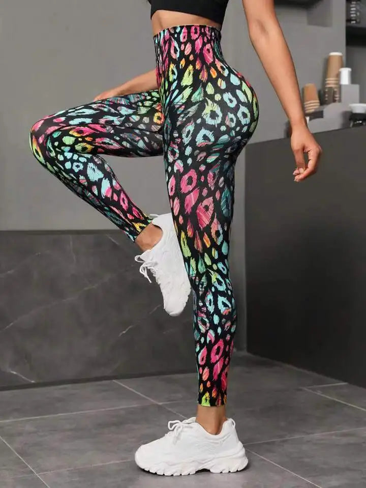 New 3D Print Tie Dye Sports Pants Women Seamless  Leggings High Waist Fitness Push Up Leggings Gym Clothing Workout Tights
