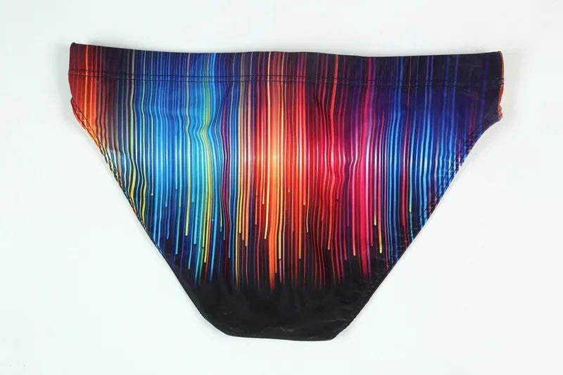 New swimming trunks men's swimsuit printed youth swimming trunks swimming training