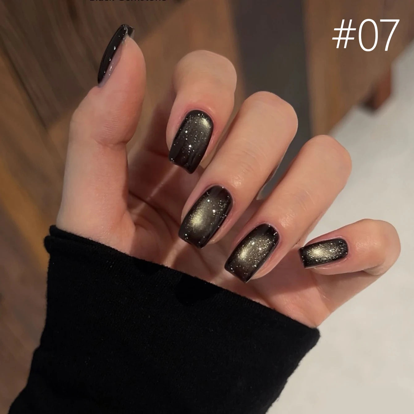 12ML 1-21pcs Toe Selling Whitening Glass Bead Cat Eye Gel Nail Polish Black Nails Nail Art Grey Cat Eye Nail Polish Cute Nails