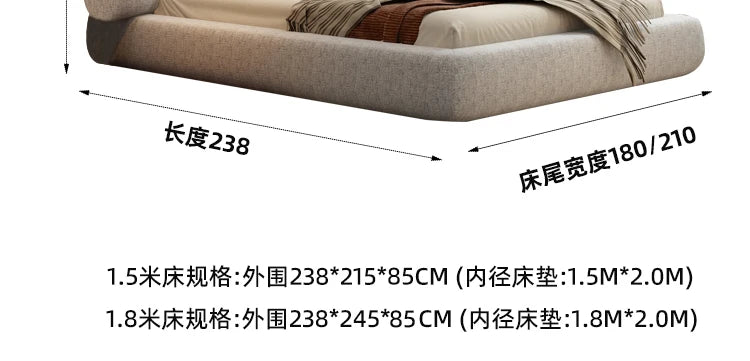 Wedding Comfortable Beds Aesthetics Double European Storage Modern Beds Cream Designer Minimalist Wood Cama Casal Furniture