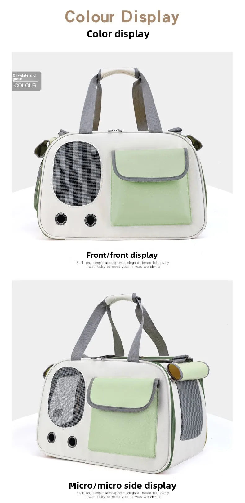 1Pcs Portable Pet Carrier Cat Bag For Cats And Dogs Ideal For Travel And Outdoor Activities Suitable For Cats And Small Dogs