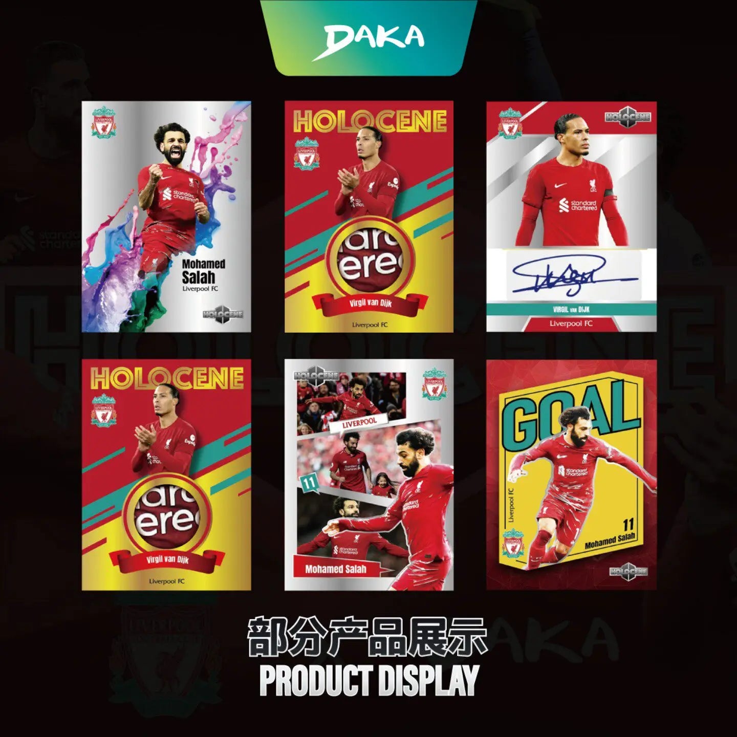 Daka 2022-23 Season Football Club Liverpool Official Sports Trading Card Holocene Series Pop Culture Toys