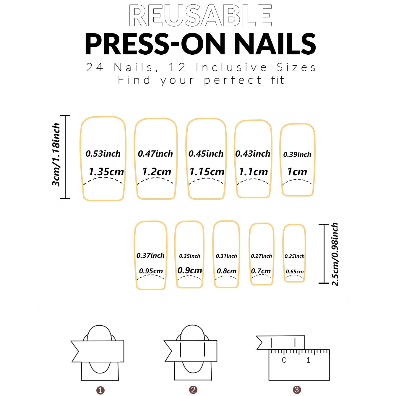 ARTAUG 24PCS Medium Ballerina Pink Nails Black French Tip Press On Nails Press On Nails Love Design Summer Nails Tipsy Cute Nail