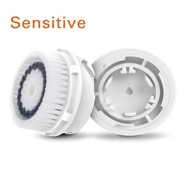 Facial Cleansing Brush Heads Daily Deep Cleaning Pores Sensitive Skin Soft Exfoliating Silicone Face Brush Heads Skin Care Tools