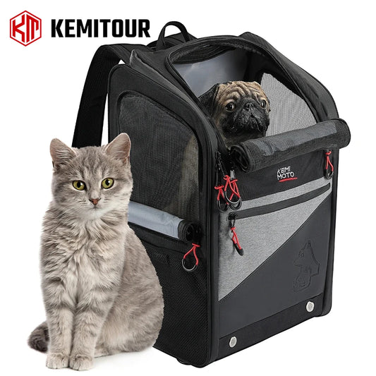 Motorcycle Pet Travel Bag Dog Cat Carrier Bag Portable 20lbs Folding Dog Carrier Backpack for Touring Street Glide Road King Bag