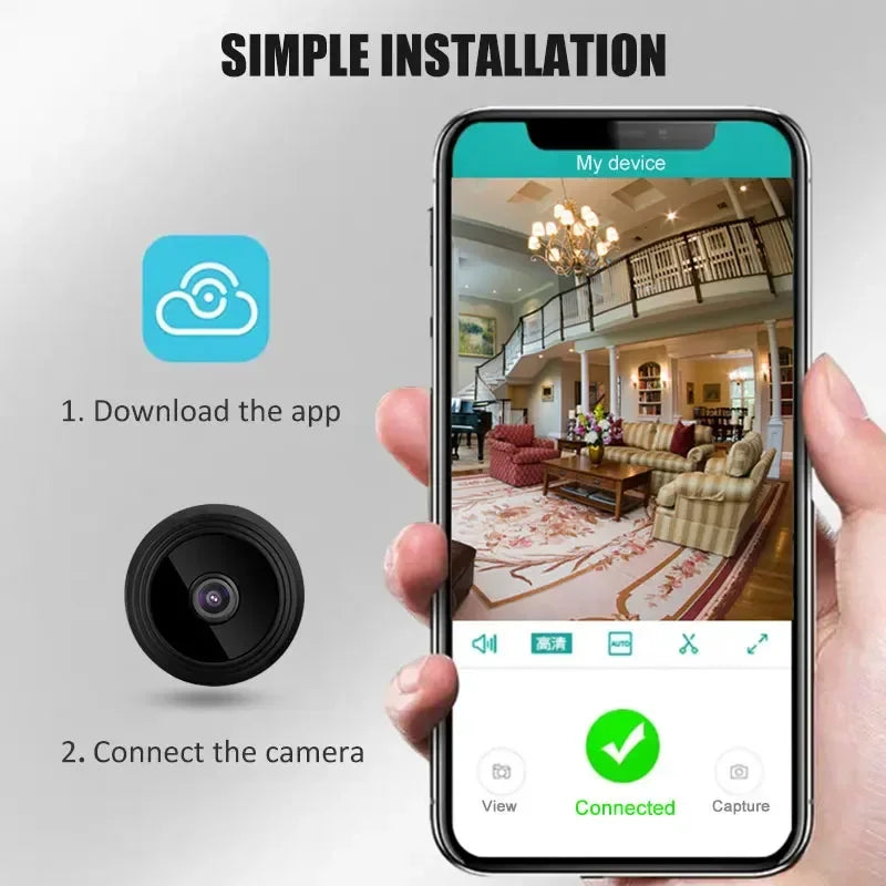 Micro Home Wireless Video CCTV Mini Security Surveillance with Wifi IP Camara Sensor Infrared CMOS 2MP Telefon Alarm Camera
