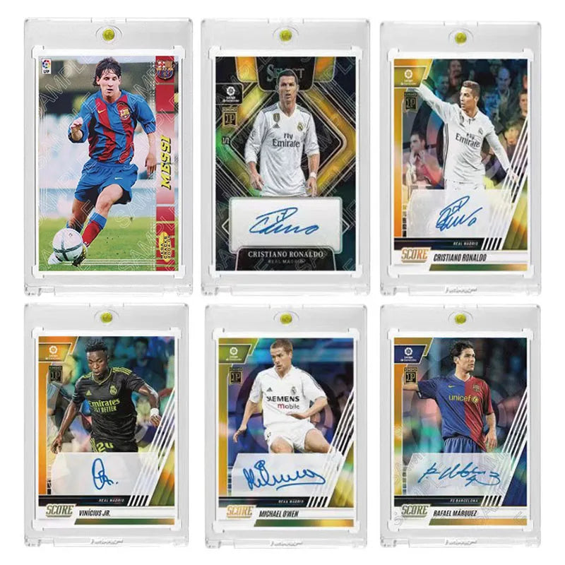 Panini DIY SP Football Star Cards Messi Ronaldo homemade Rating Collector's Card Bricks Birthday Present for Boys