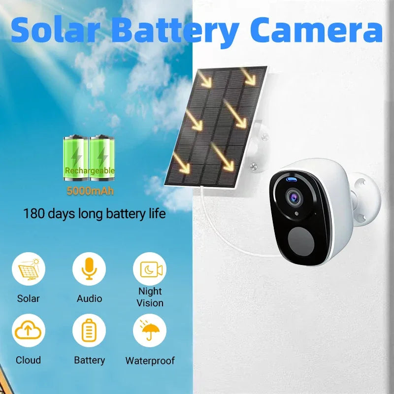 4G Security Cameras Wireless Outdoor 2K Rechargeable Battery Camera Home Surveillance No WiFi Needed PIR IP65 Work With O-kam Pr