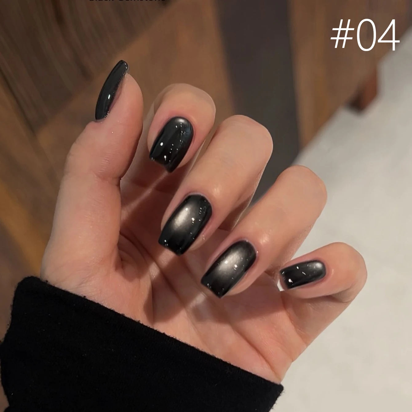 12ML 1-21pcs Toe Selling Whitening Glass Bead Cat Eye Gel Nail Polish Black Nails Nail Art Grey Cat Eye Nail Polish Cute Nails