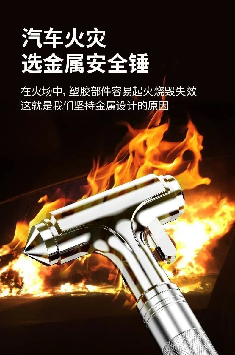 Car Safety Hammer Car Window Breaker Emergency Hammer with Seat Belt Cutter for Auto Rescue Escape Life Saver Hammer