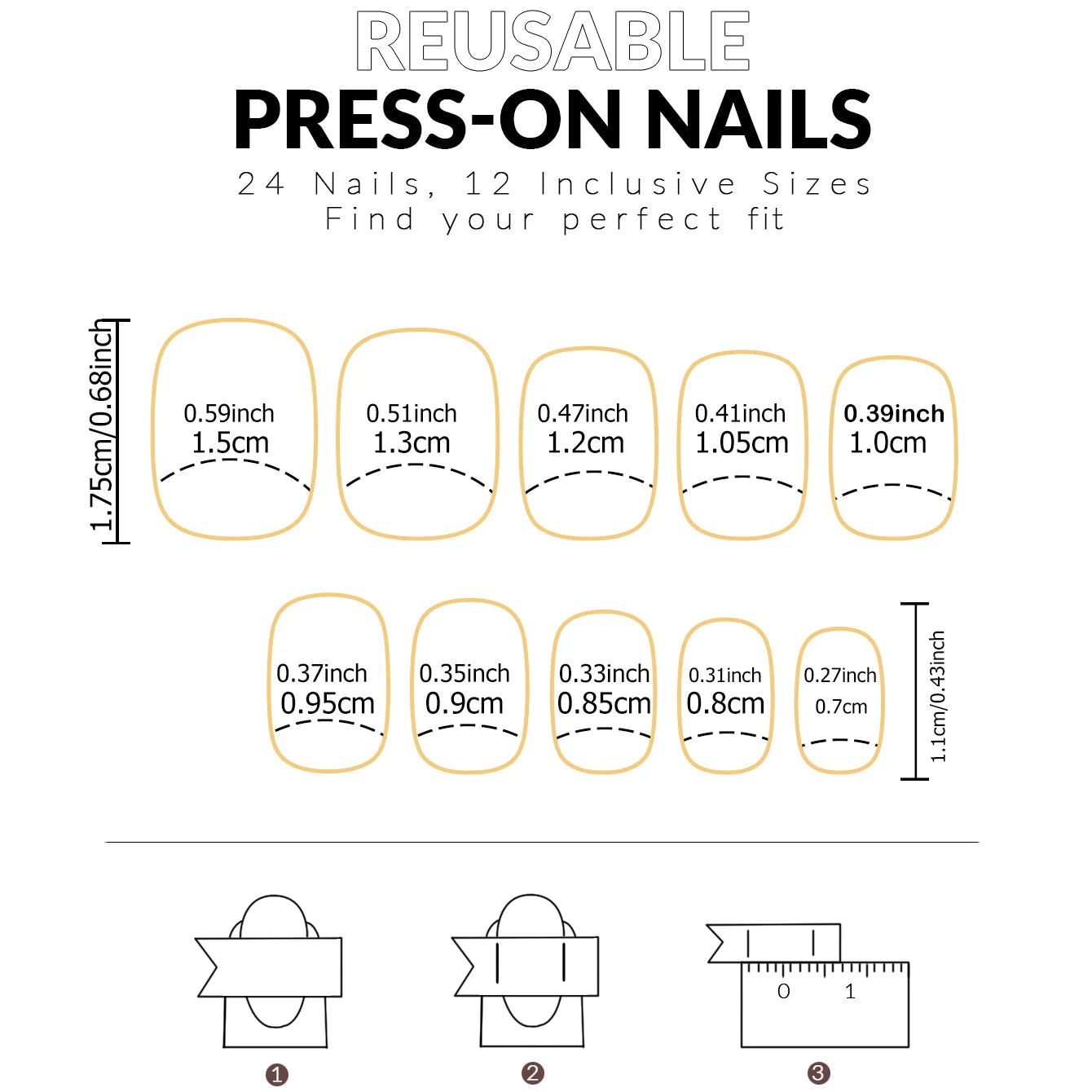 ARTAUG 24pcs Glossy Pink Press On Nails Medium Square Fake Nail Elegantstyle False Nail Full Cover Fake Nail For Stylish Women