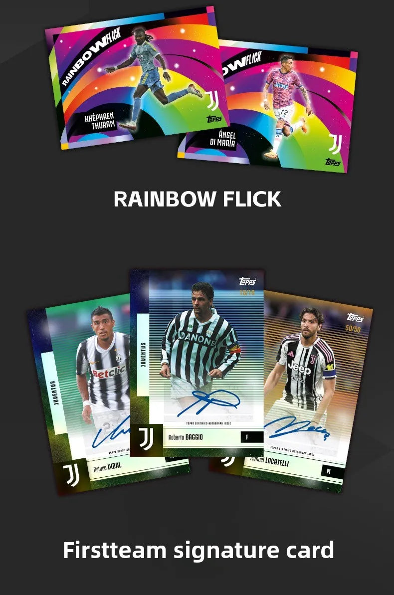 2025/26 Topps Genuine Soccer Trading Cards Man Utd PSG Juventus Chelsea Bayern Man City Barca Rare Auto Parallel Collectibles