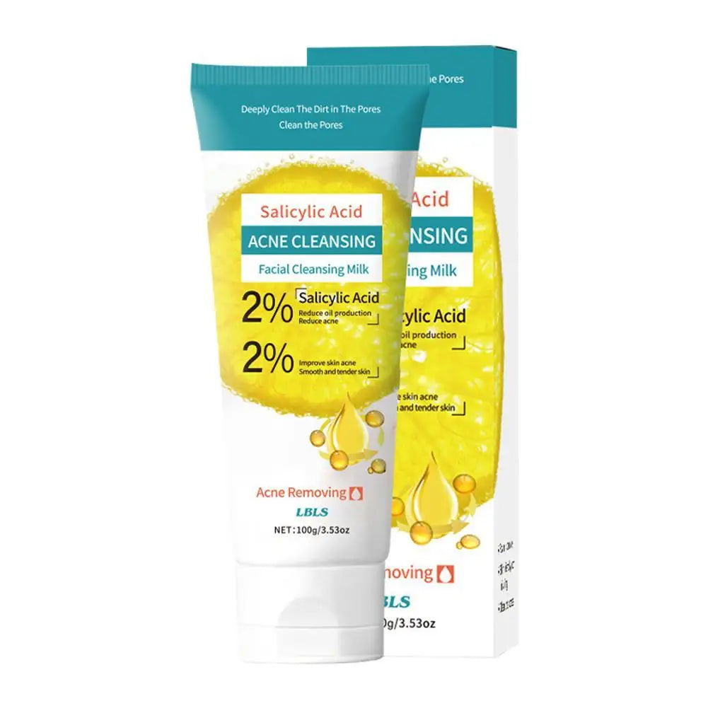 Salicylic Acid Acne Removing Facial Cleanser Moisturizing Refreshing & Oil-Controlling Face Wash Foam Face Cleanser Skin Care