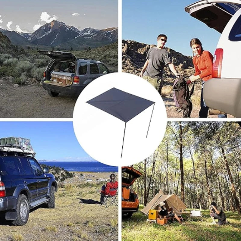 Large Car Side Sun Shade Awning for Outdoor Camping