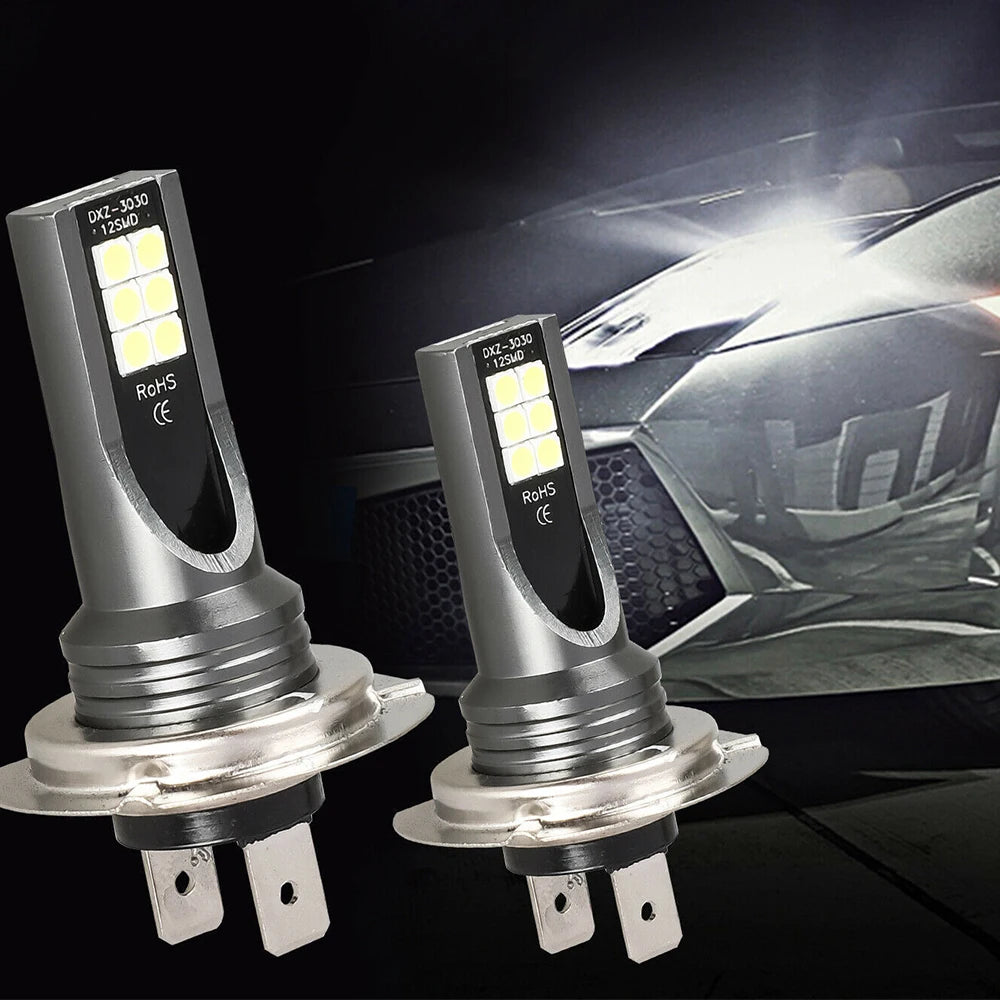 1/2/4pcs H7 Car Headlight Bulb Kit Waterproof Auto Fog Light Canbus H7 Led Lamp Super Bright 6000K Led Automobile Accessories