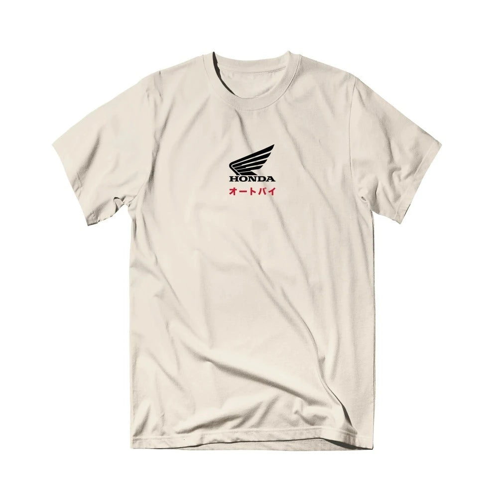 Honda Men's and Women's T-shirt Summer Trendy Brand Tee Honda Offset Short-sleeved Spring and Autumn Motorcycle Cycling Top