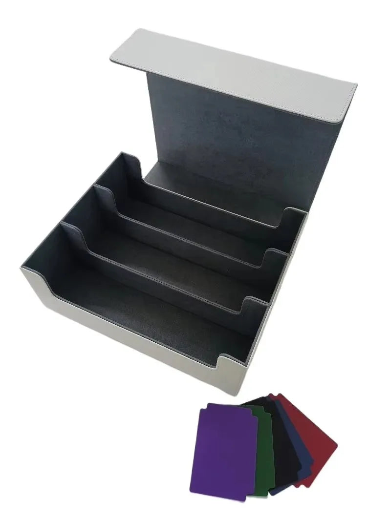 Storage Box For 1800+ Trading Cards PU Leather Commander Card Deck Case Magnetic Closure Card Holder Fits for Magic Game Cards