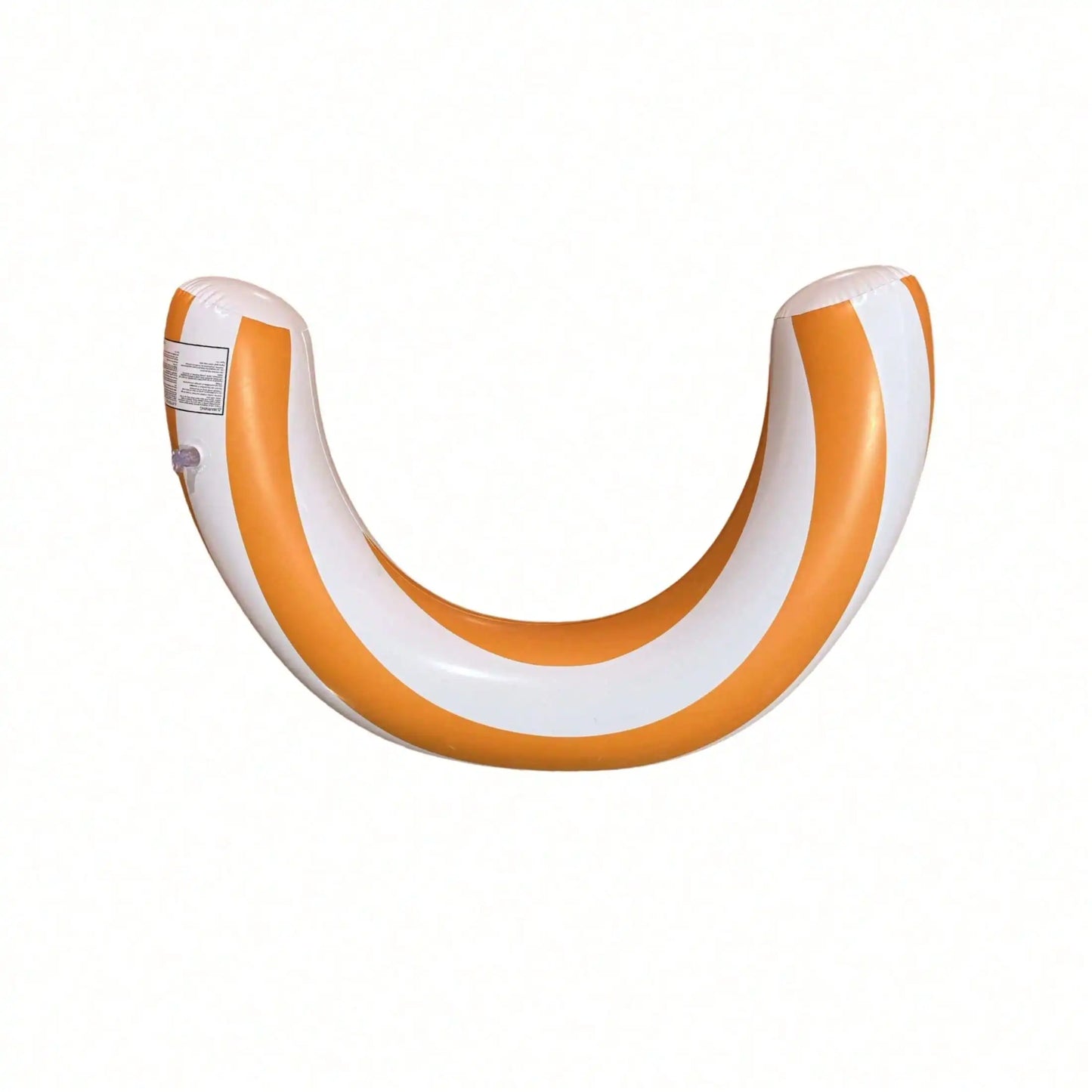 1pc New Striped U-Shaped Inflatable Swimming Ring，Arch Shape Design Swimming Pool Float，Thickened PVC Floating Device,For Summer