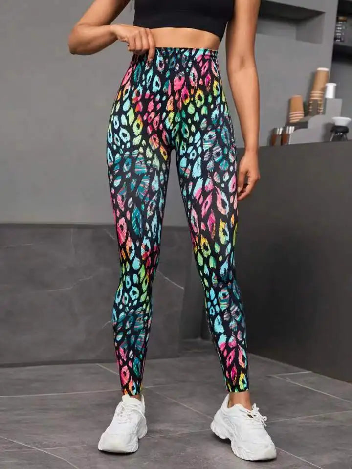 New 3D Print Tie Dye Sports Pants Women Seamless  Leggings High Waist Fitness Push Up Leggings Gym Clothing Workout Tights