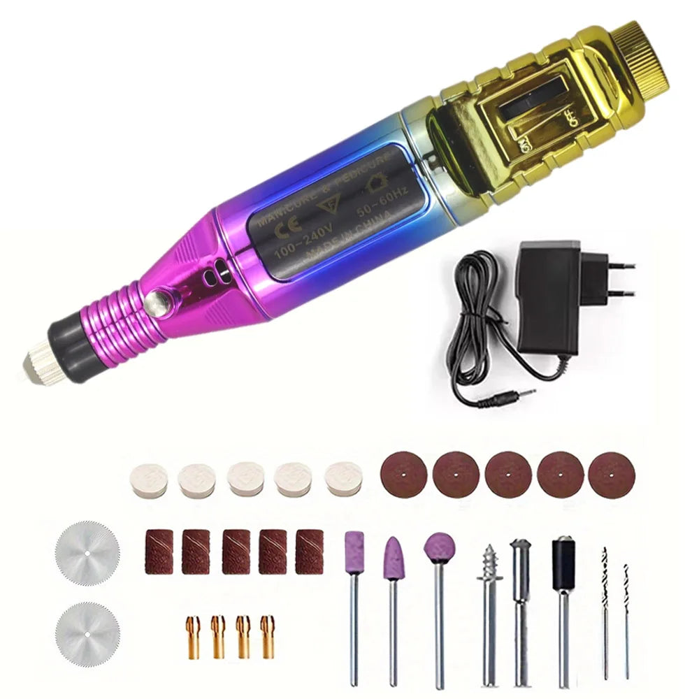JANGKLIFE110-220V polishing and drilling, high-power grinder and 211pcs set, cutting, engraving, multi-function electric grinder
