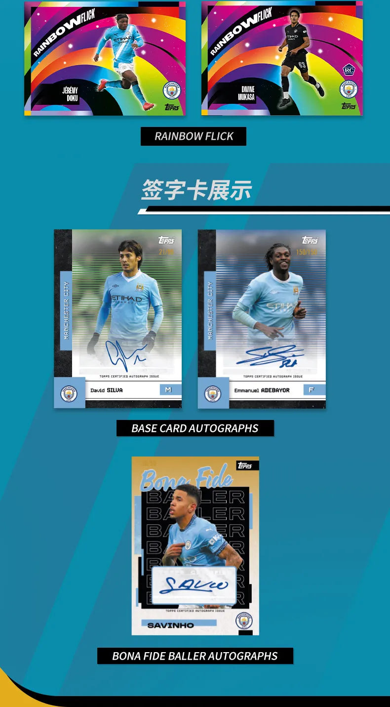 25-26 Topps Team Set Football Team Sports Trading Card Collectible Card Real Madrid Boys Designer Toys Surprise Holiday Gift
