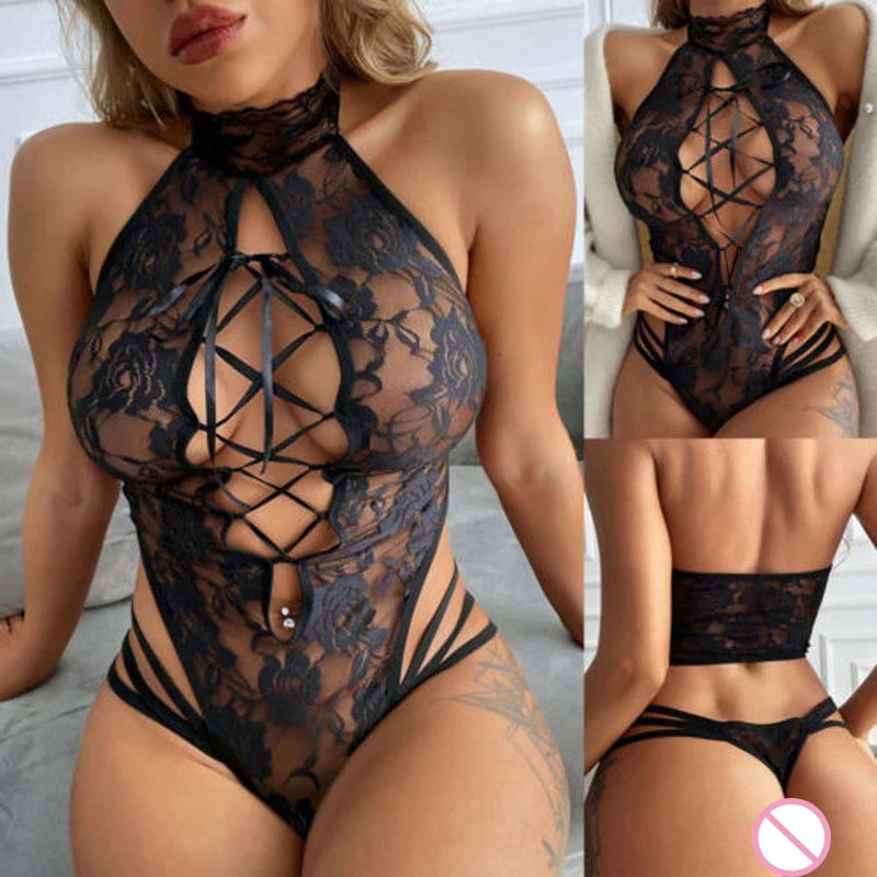 Sexy Lingerie Pornos Suit For Women Exotic Costumes Lenceria Sensual Mujer Lace Nightgown Dress Set Outfits Suit Skirt For Sex