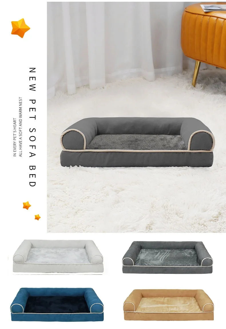 Cat Dog Bed Sofa Warm Cat Nest Pet Bed for Small Medium Dogs Cats Comfortable Plush  Non-slip Puppy Pet Supplies Sofa Bed
