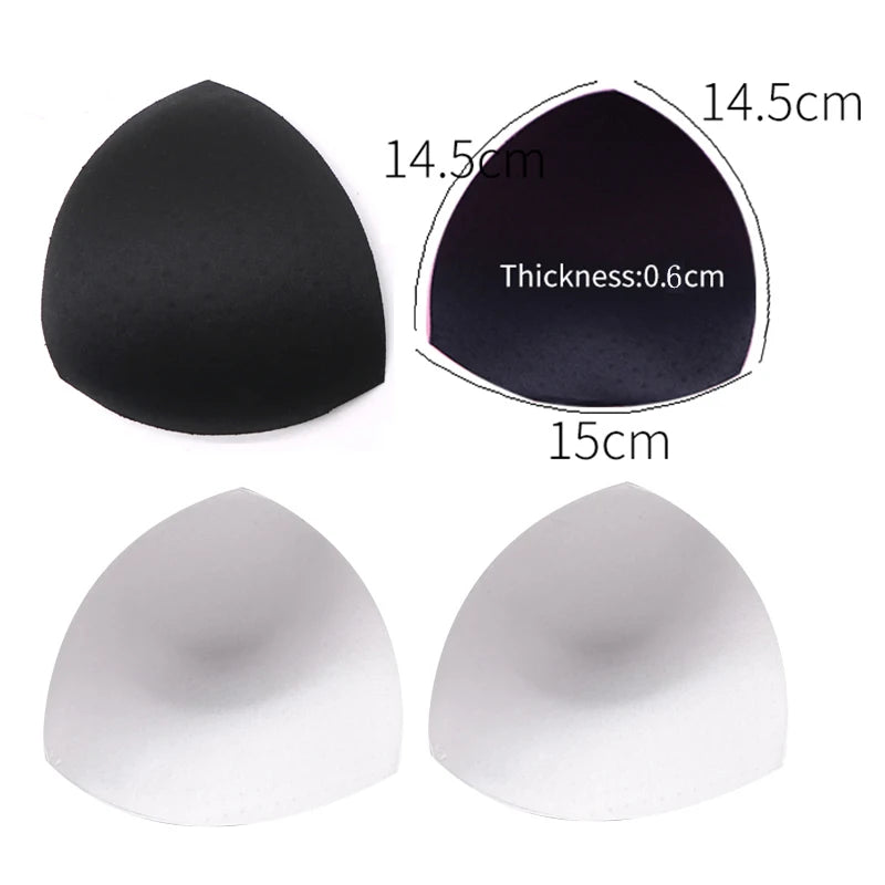 1/2/3Pair Removeable Push Up Pads Bra Pad Triangle Bra Padding Inserts Chest Cups Pads for Swimsuit Bikini Padding Intimates