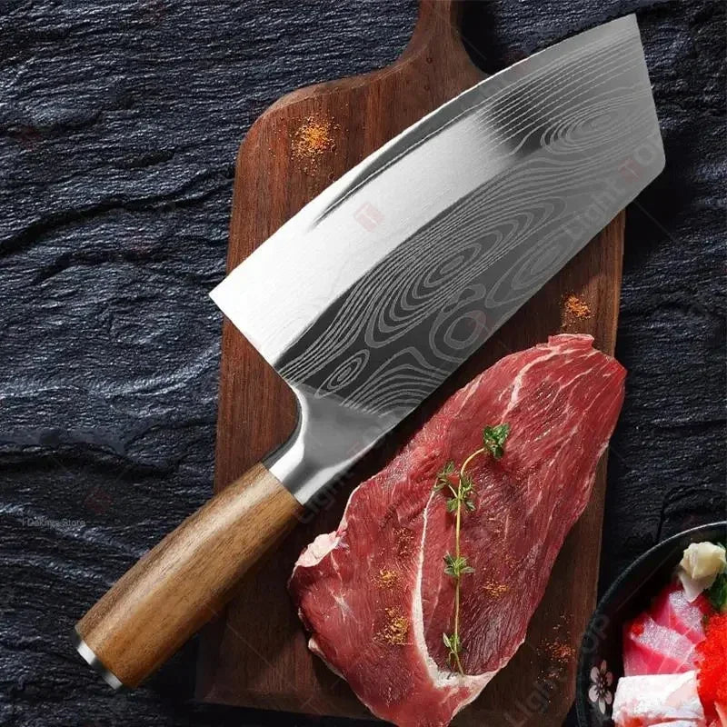 Japanese Chef Knife Professional Kitchen Knives Set Meat Cleaver Fish Fillet Slicing Santoku Knife Cooking Butcher Knife