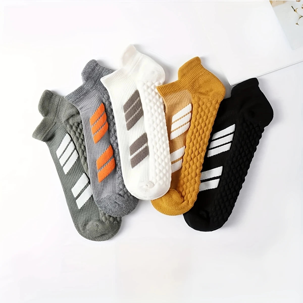 Sports Socks Men's Women's Large Size, Striped Design, Spring Summer, Thin Running Socks, Breathable, Fitness Hiking Socks