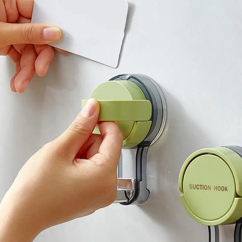 Suction Cup Hook Reusable Stronge Vacuum Bathroom Suction Cup Hooks Waterproof Towel Rack Clothes Hanger Hook Accessory