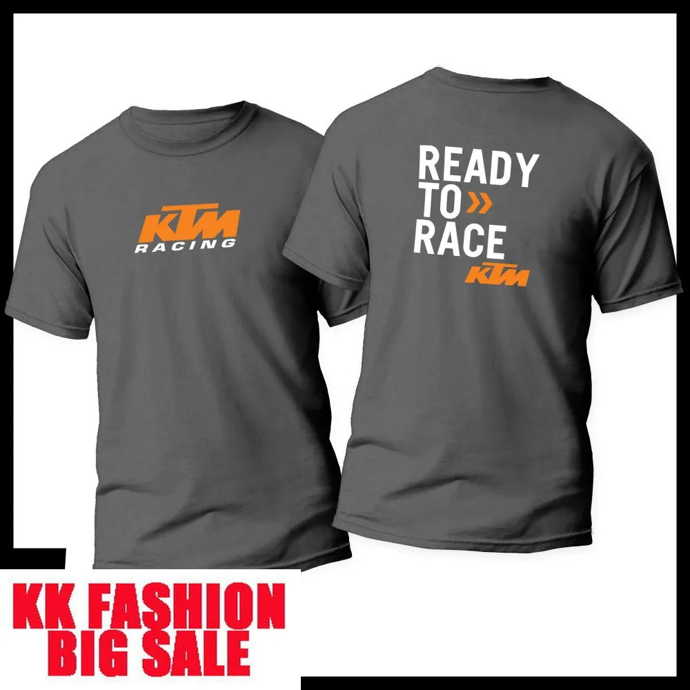 2026 New KTM Motorcycle Racing Unisex Casual Sports Cotton T-Shirt, Outdoor Off-Road Riding, Quick-Drying Short Sleeve