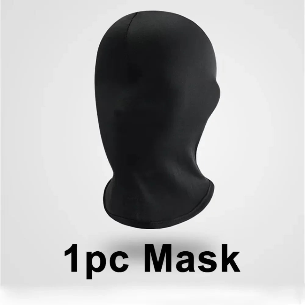 Cosplay Black No Hole Spandex Head Cover Hat Women Men Simulate CS Balaclava Cap Sun Uv Protection Bike Motorcycle Ski Mask