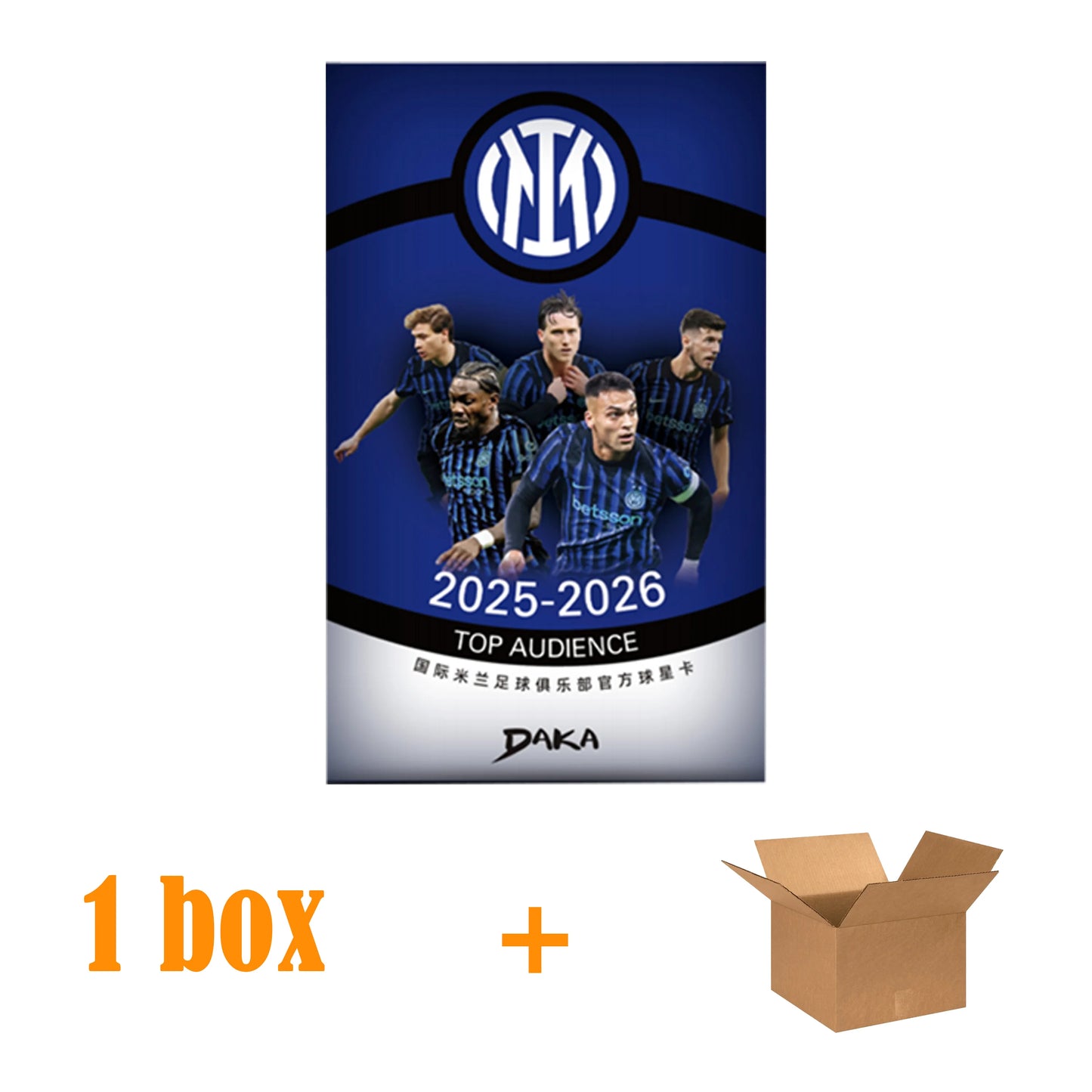 Genuine Daka 2025-26 Top Audience Series Internazionale Milano Real Madrid Barcelona Collection Card Football Club Official Box