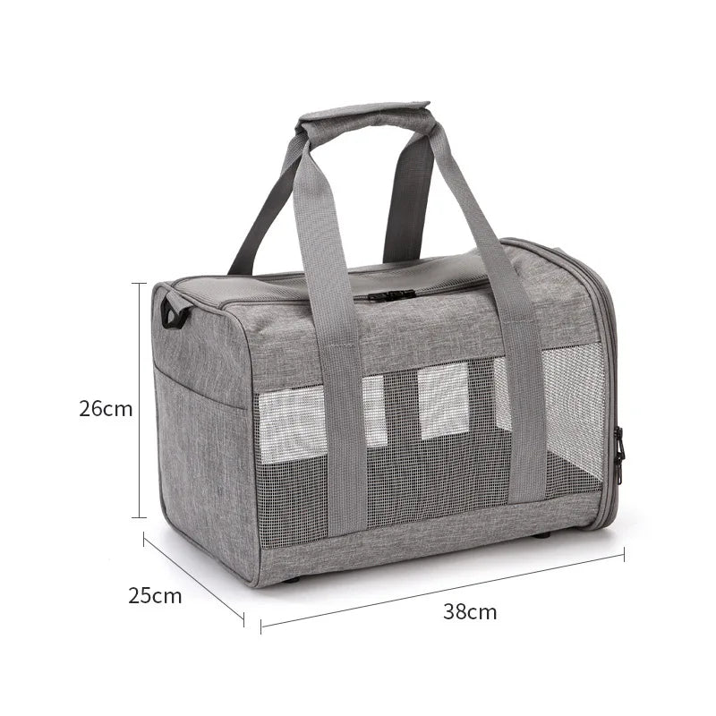 Pet Carrier Soft Travel Bag for Cats And Dogs Breathable Honeycomb Board Detachable Veterinary Cat Car Bag Support Board