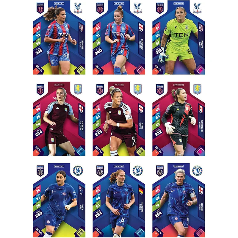 New 2025 Panini Adrenalyn XL Barclays Women's Super League Collection Card 8 Cards Per Pack in Stock FAST SHIPPING