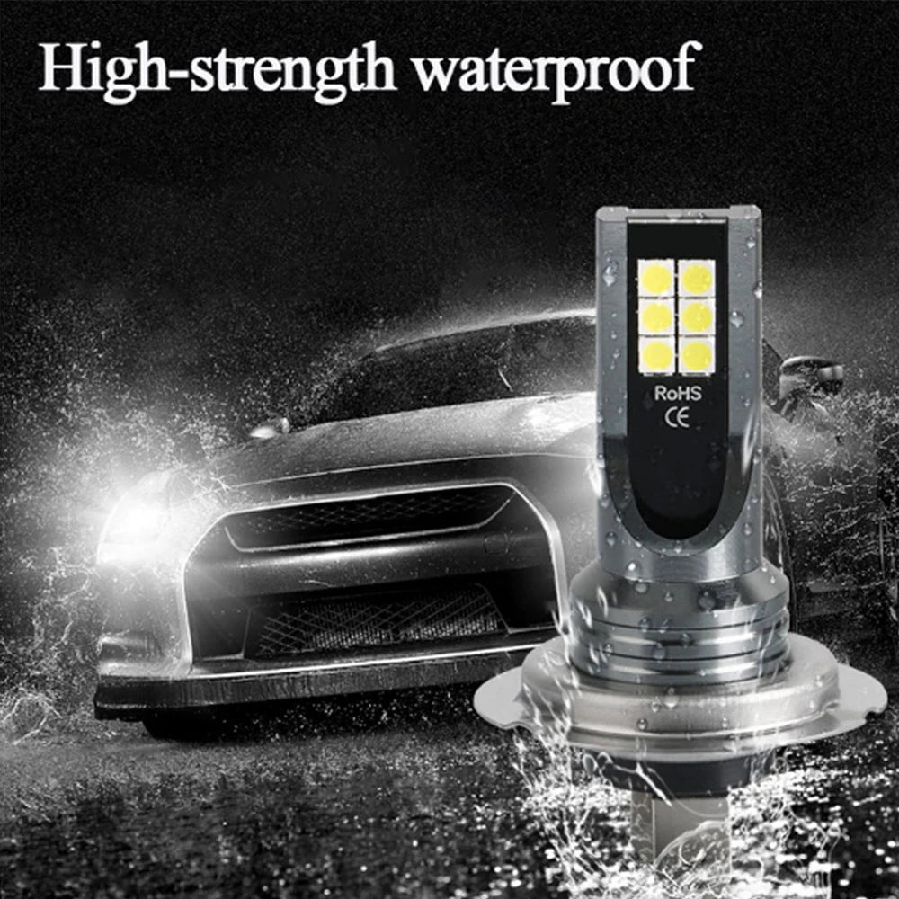 1/2/4pcs H7 Car Headlight Bulb Kit Waterproof Auto Fog Light Canbus H7 Led Lamp Super Bright 6000K Led Automobile Accessories