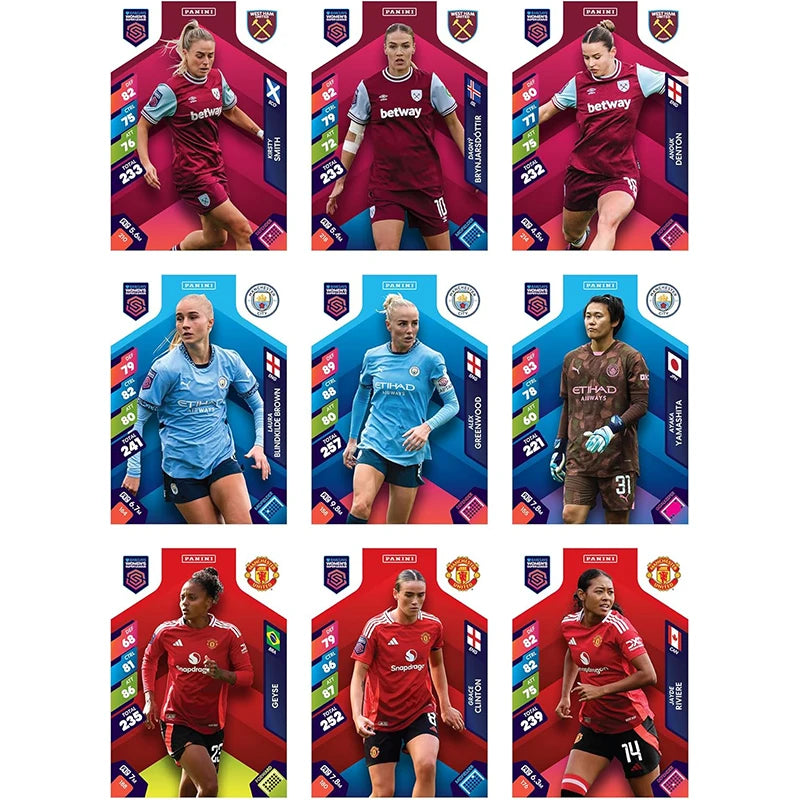 New 2025 Panini Adrenalyn XL Barclays Women's Super League Collection Card 8 Cards Per Pack in Stock FAST SHIPPING