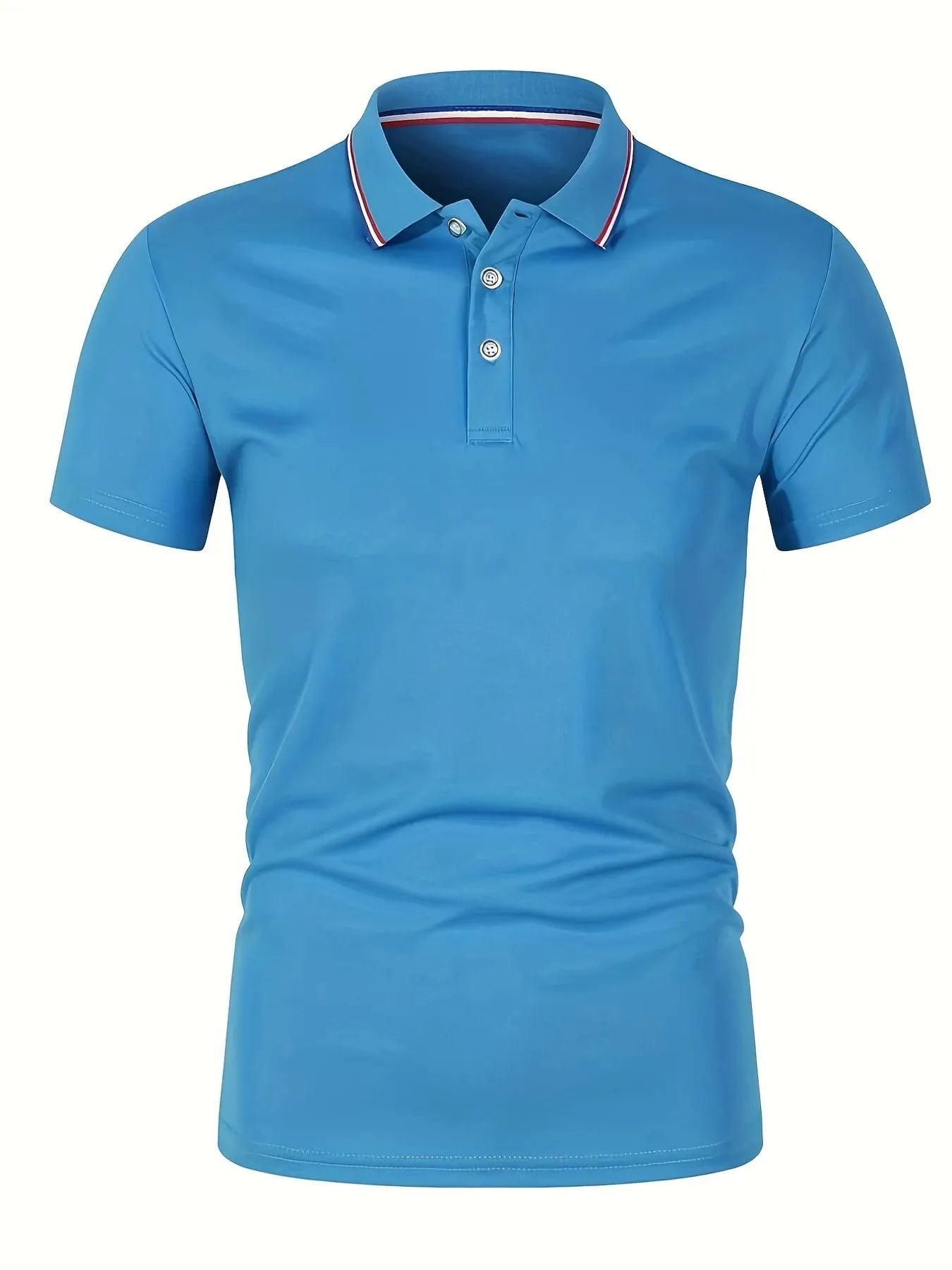 2025 Hot Sale Men's Summer Casual Breathable Comfortable Polo Shirt Men's Solid Color High Quality Short Sleeve T-Shirt