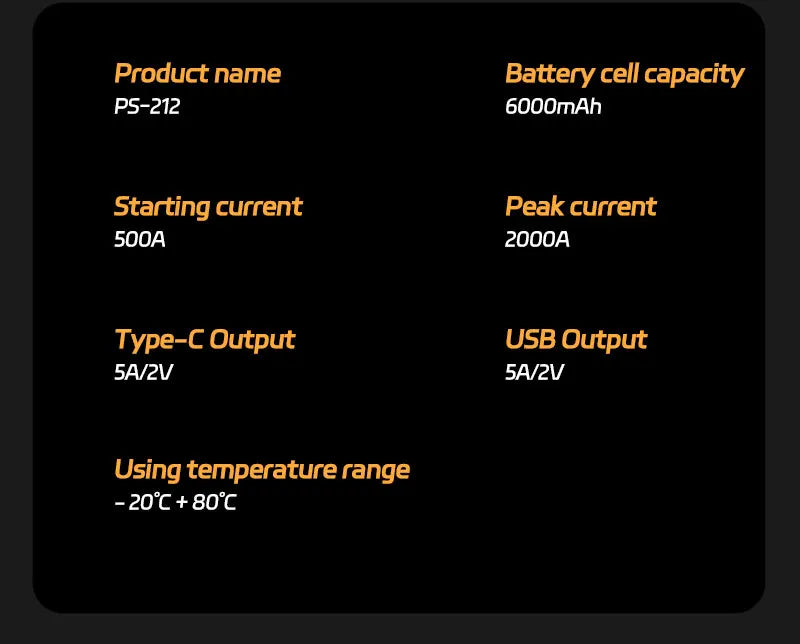 High-power Automobile Emergency Starting Power Supply  Screen Safety Hammer Car Starting Device Power Bank Accessories