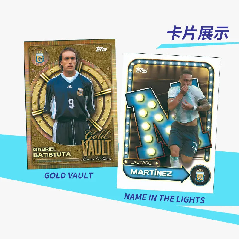 25-26 Topps Argentina Collector Argentina National Football Team Sports Trading Card Collection Cards Boys Designer Toys Gift
