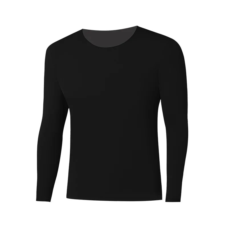 Men Thermal Underwear Set Plus Size Ultra-thin Pajamas Suit High Elastic Long Sleeve Long Johns Autumn Winter Skincare Clothing