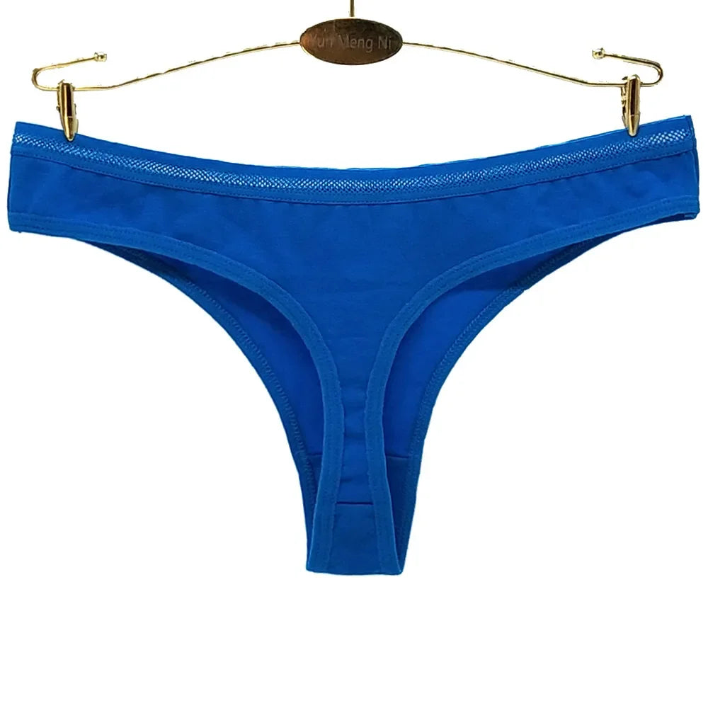 Women Thongs and G Strings Sexy Cotton Panties Ladies Underwear Tanga Mujer String Femme Lingerie 5 pcs/lot