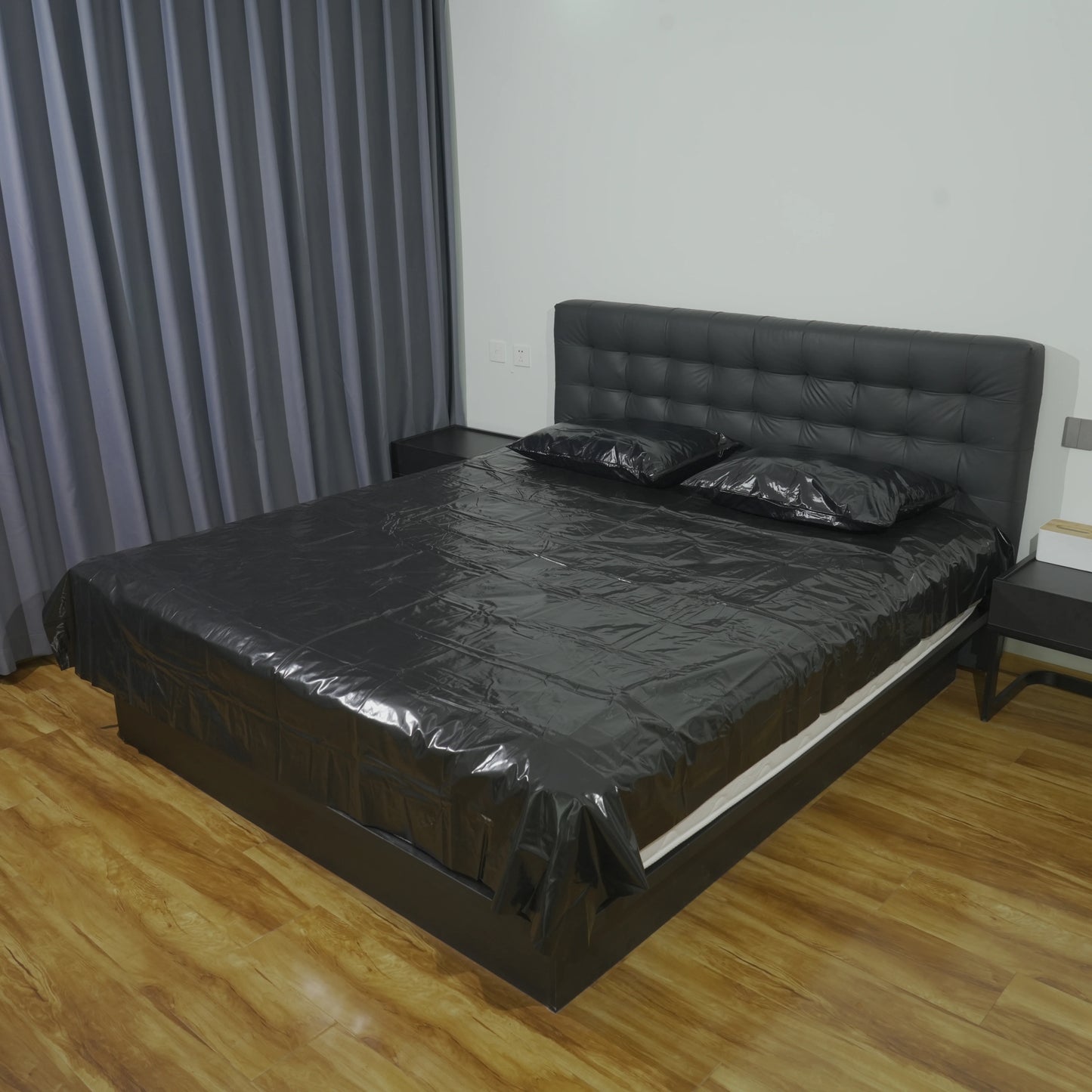 3pc bedding set - 1 bed sheet +2 PU pillowcases,comfortable all year round,waterproof  machine washable, suitable couple bedding