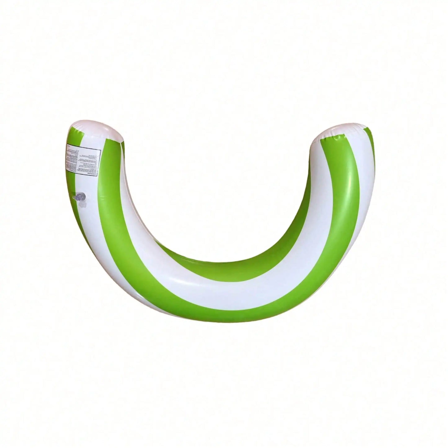 1pc New Striped U-Shaped Inflatable Swimming Ring，Arch Shape Design Swimming Pool Float，Thickened PVC Floating Device,For Summer