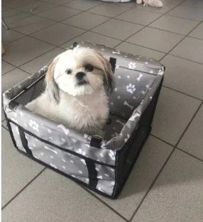 Pet Dog Car Carrier Seat Bag Waterproof Basket Folding Hammock Pet Carriers Bag For Small Cat Dogs Safety Travelling Mesh
