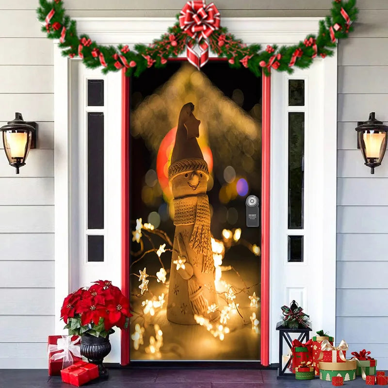 Halloween Decoration Door Curtain Cartoon Ghost Pumpkin Reindeer Home Horry Hanging Ornament Dream Party Entrance Navidad