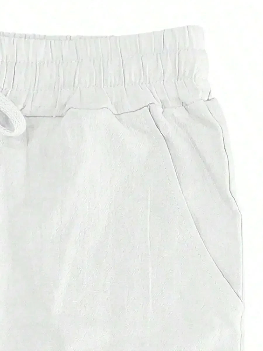 Men's Linen Wide Leg Casual Pants Are Loose Fitting, Breathable And Comfortable, Suitable For All Seasons And Versatile